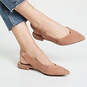 Steve Madden Lourdes Slingback Suede Flat NWT